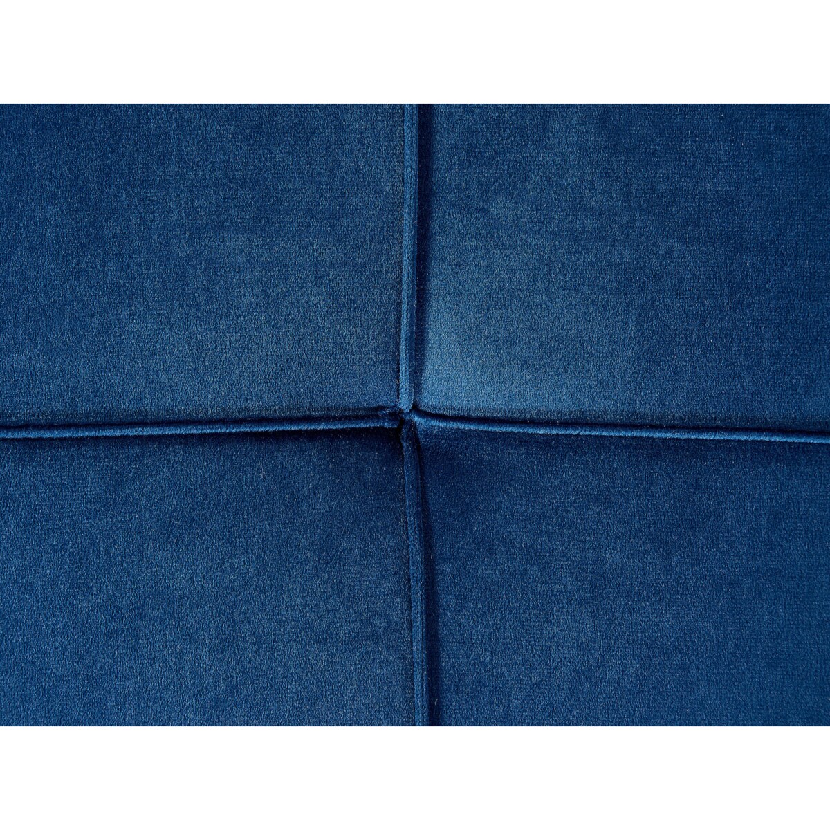 Szezlong welurowy lewostronny niebieski GONESSE