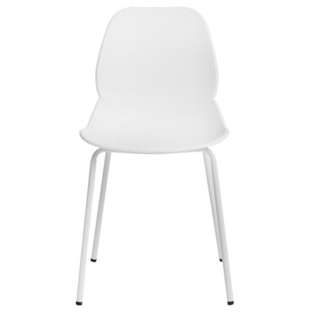 Krzesło Aria KH010100936 z profilowanym siedziskiem białe