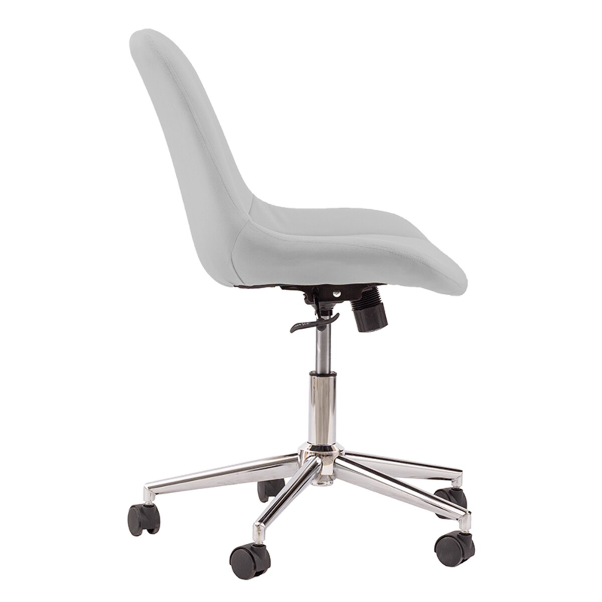 Fotel biurowy krzesło obrotowe szare regulowane do biura