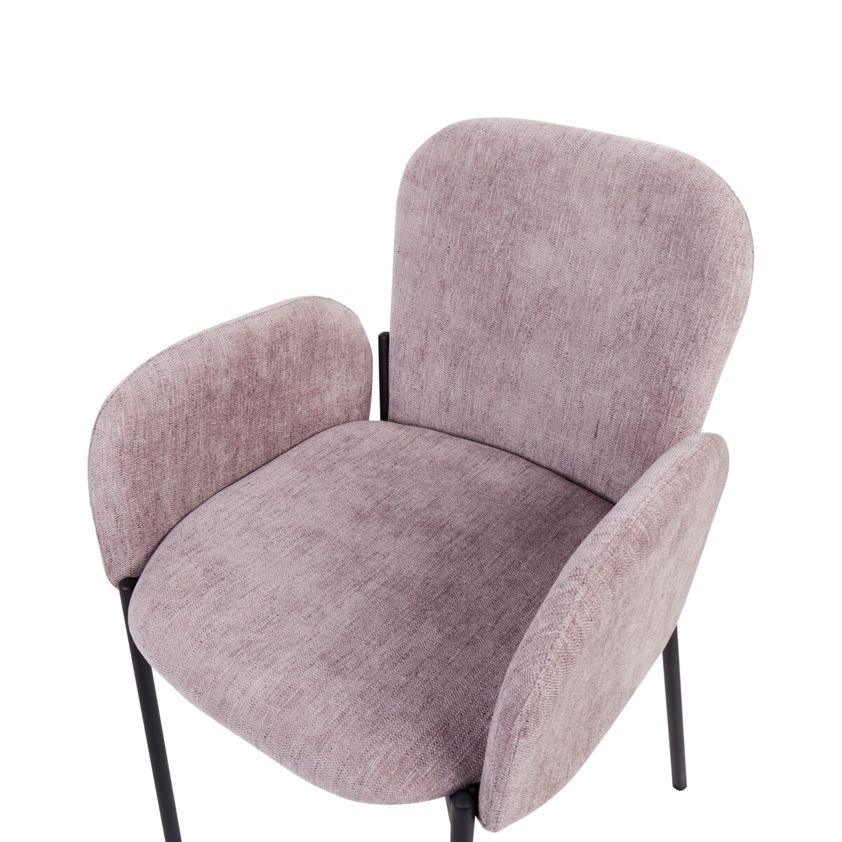 Zestaw 2 krzeseł do jadalni różowy ALBEE