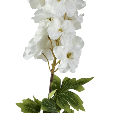 Sztuczny kwiat ostróżka 85 cm biały VIRIDIS