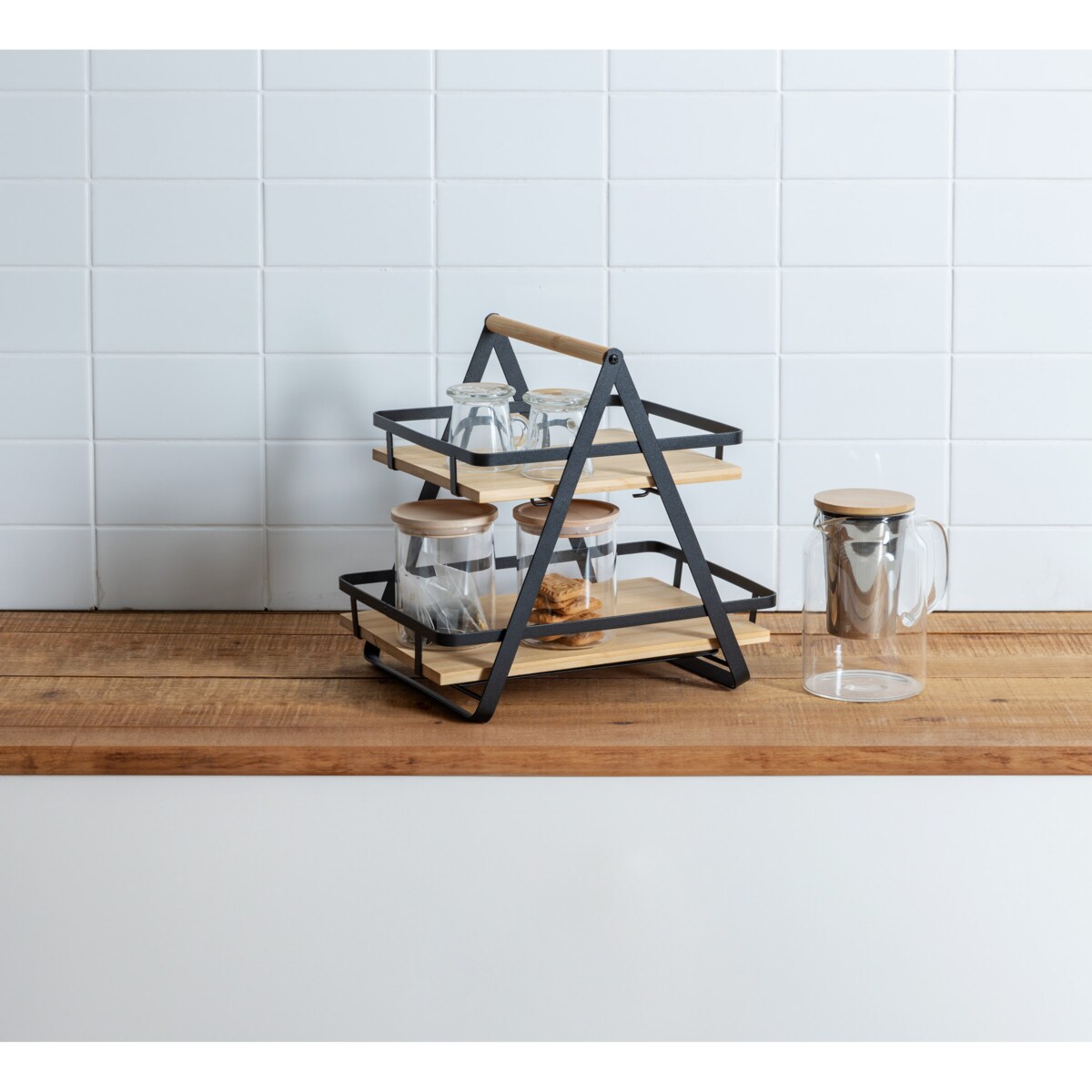 Półka stojąca na blat kuchenny ORDERA, 2-poziomy, 30,5 x 22,5 x 29 cm