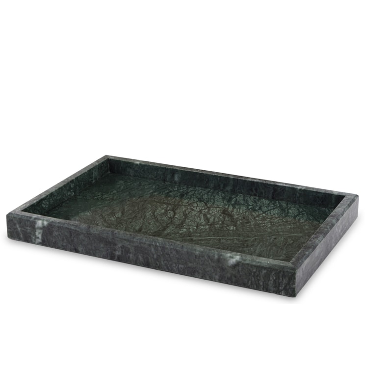 Taca dekoracyjna 30x20x3 cm MARMARILO-2 zielona