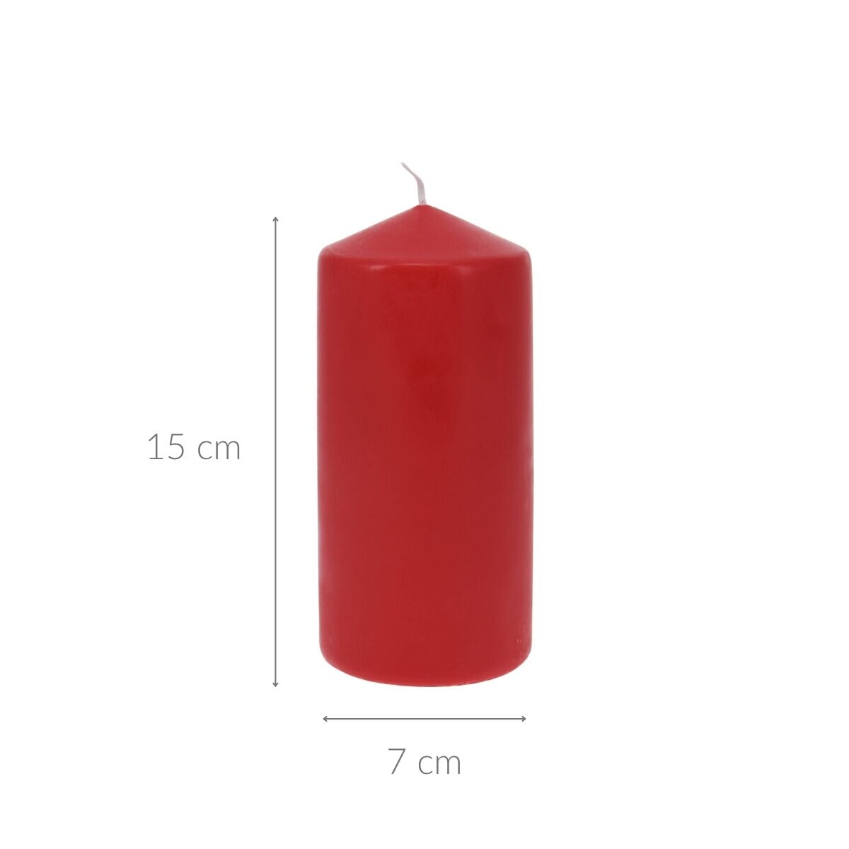 Świeca walec z parafiny, Ø 7 x 15 cm