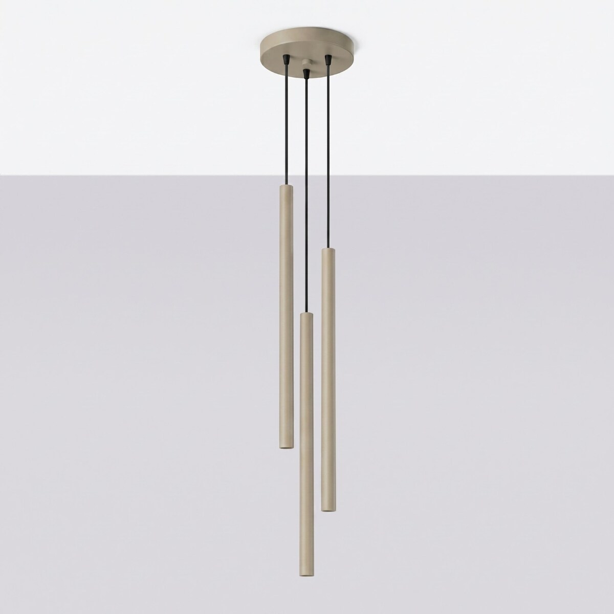 Lampa wisząca PASTELO 3P taupe