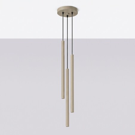 Lampa wisząca PASTELO 3P taupe