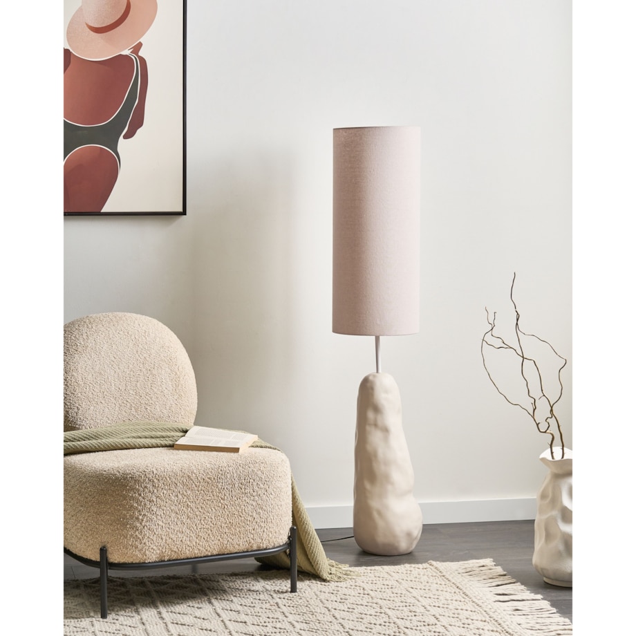 Lampa podłogowa SELB Ceramika Jasnobeżowy