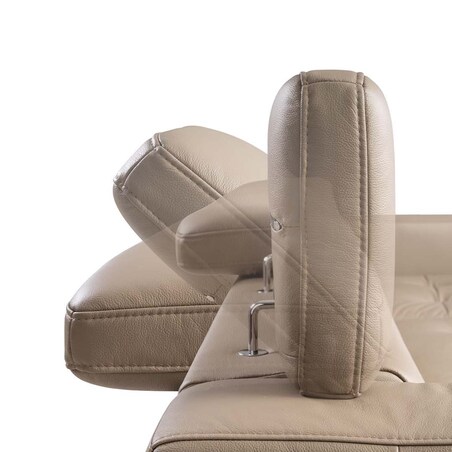 Sofa narożna rozkładana Reco jasnobeżowa