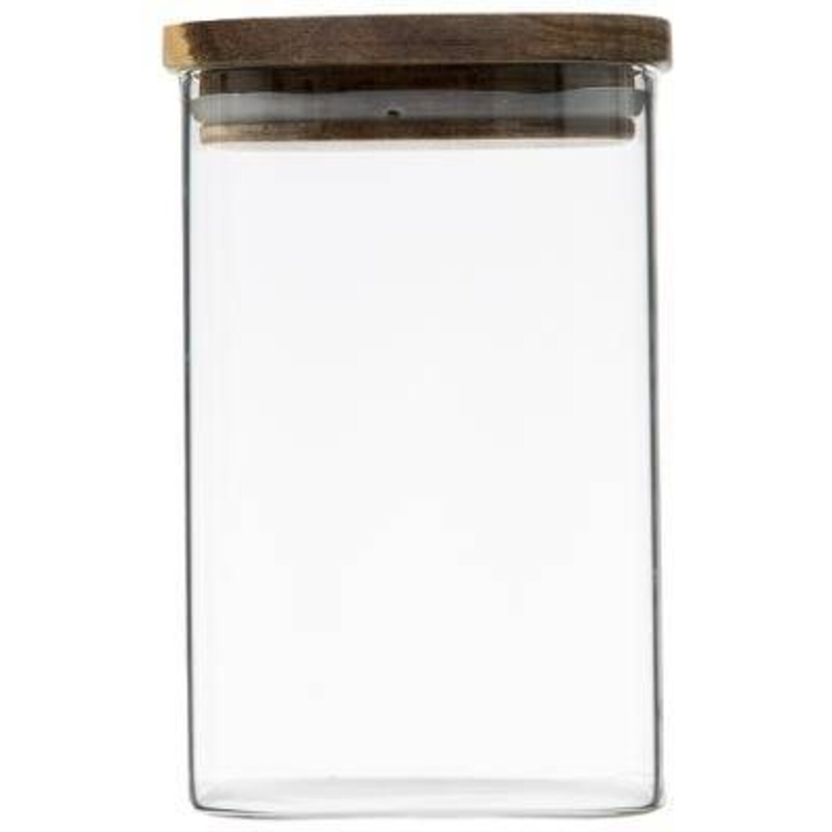 Pojemnik szklany z pokrywką z drewna akacjowego, 1L