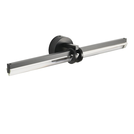 Lampa ścienna kinkiet LOVELY LED czarna 58 cm