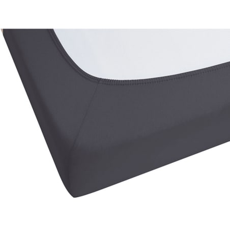 Bawełniane prześcieradło z gumką 90 x 200 cm czarne HOFUF
