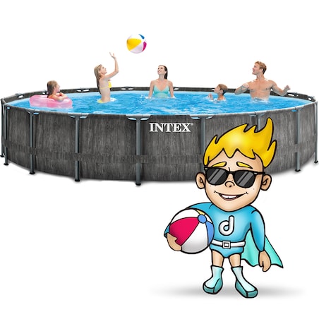 Basen stelażowy z pompą 549x122cm Intex 26744