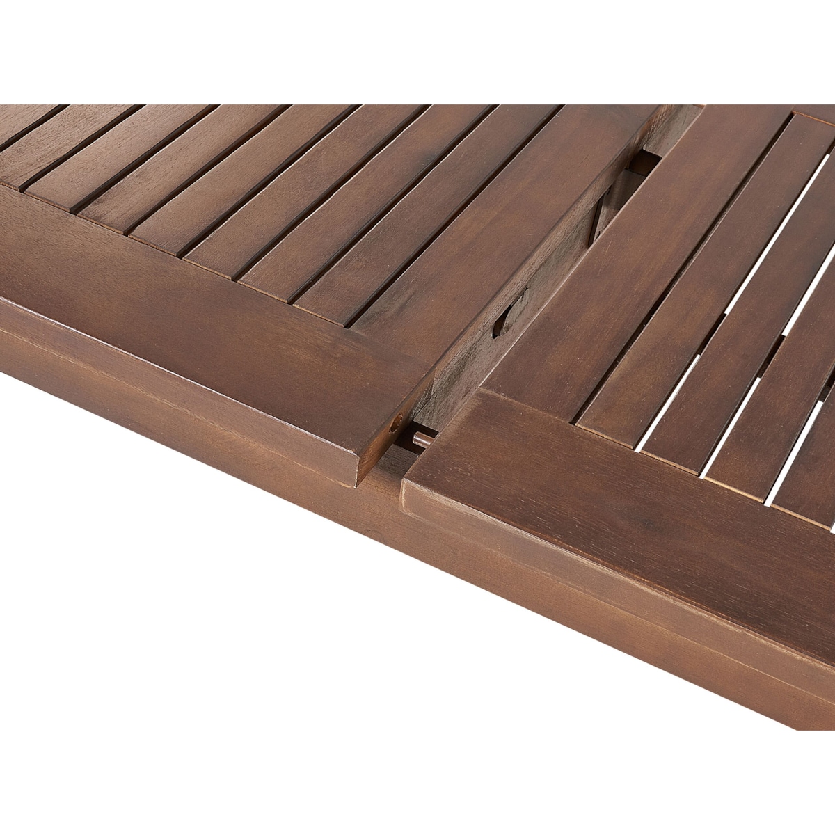 Stół ogrodowy rozkładany akacjowy 180/240 x 100 cm ciemne drewno CESANA