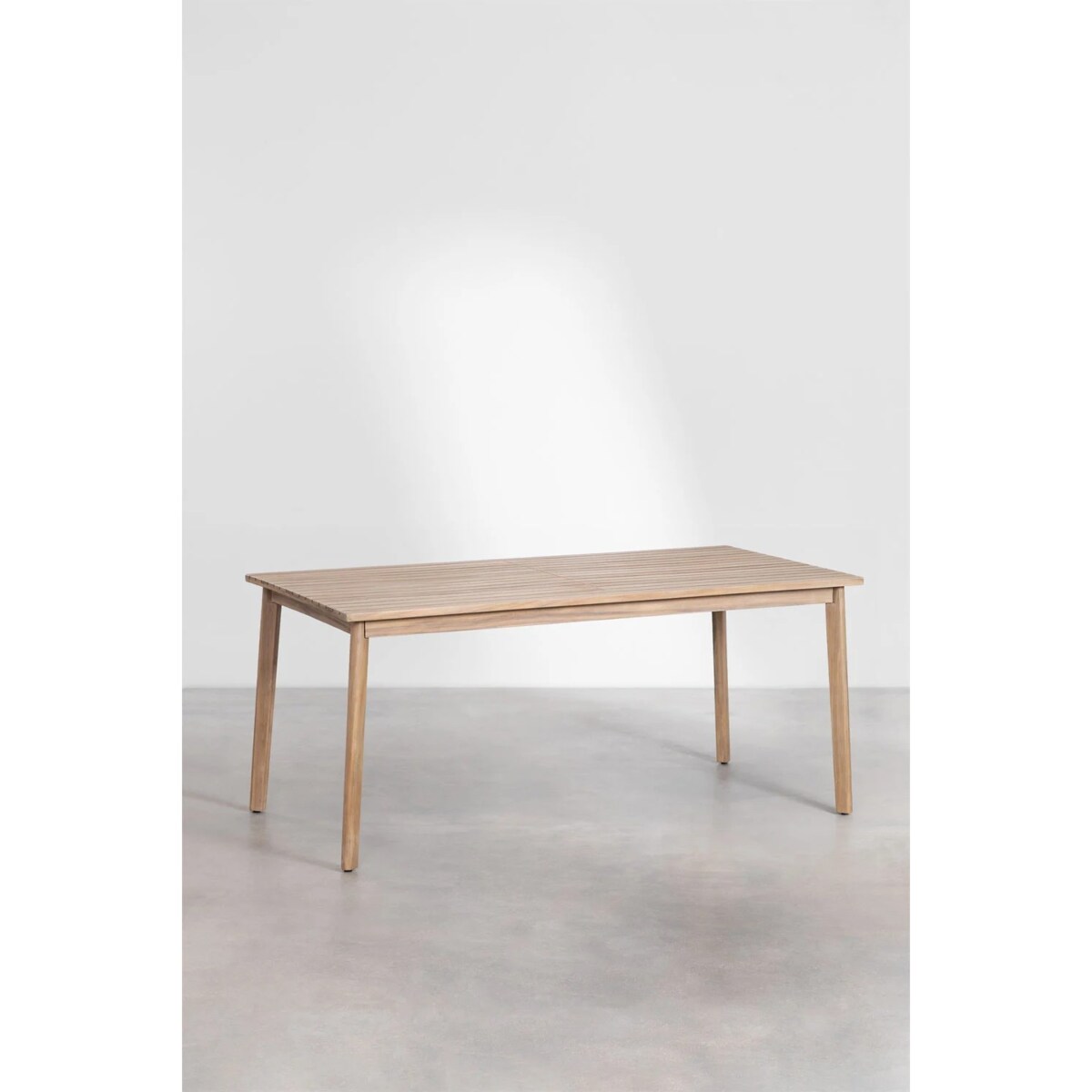 Zestaw ogrodowy: stół i 6 krzeseł z drewna akacjowego Kaela white