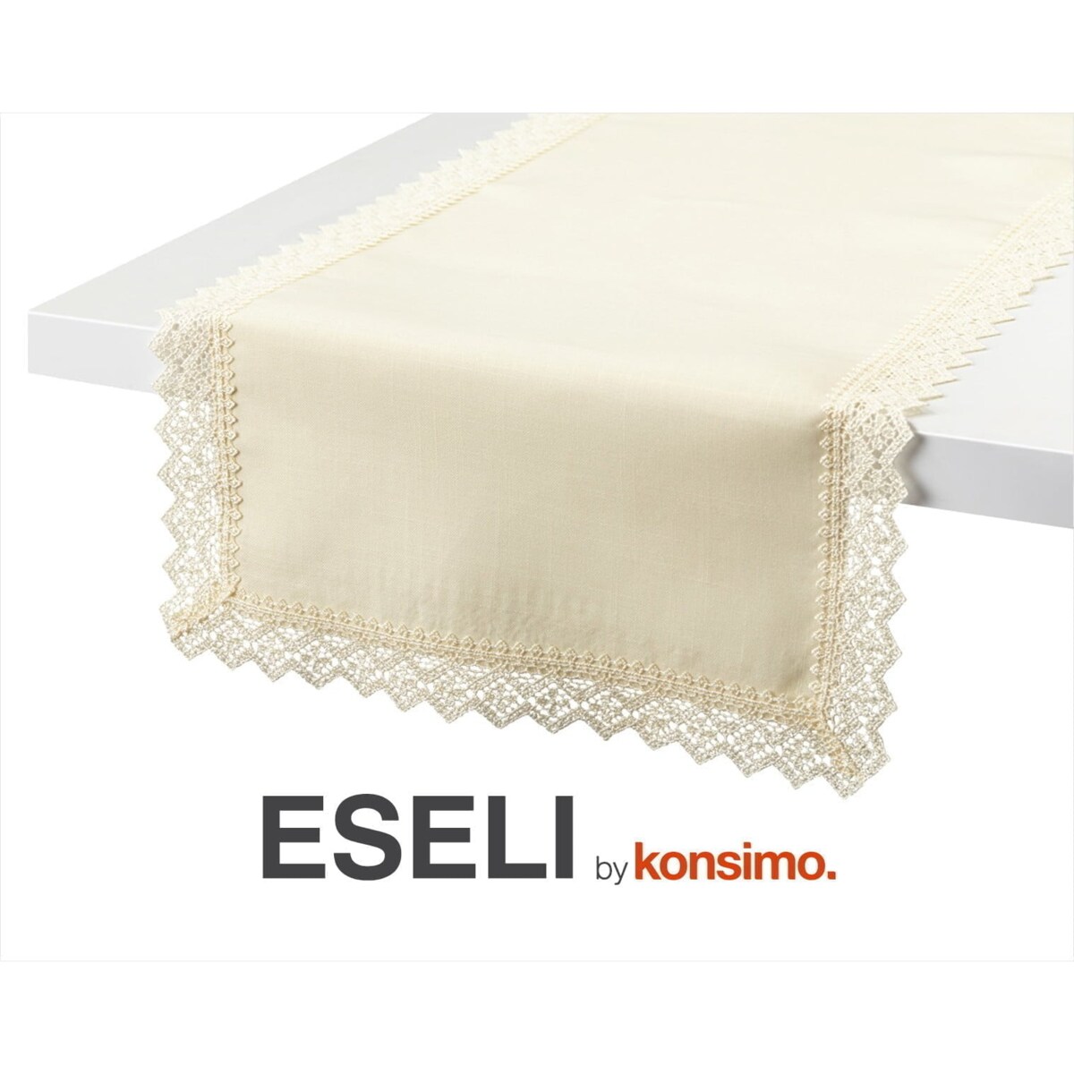 Konsimo ESELI Bieżnik, kremowy