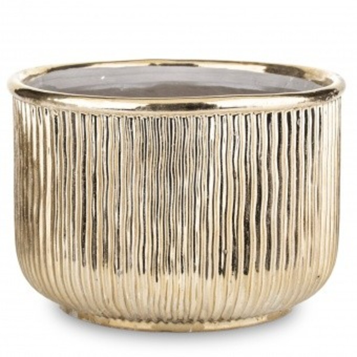 Osłonka kamionkowa 18x26x26 cm FICTILIS niska i pękata