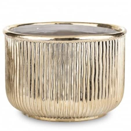 Osłonka kamionkowa 18x26x26 cm FICTILIS niska i pękata