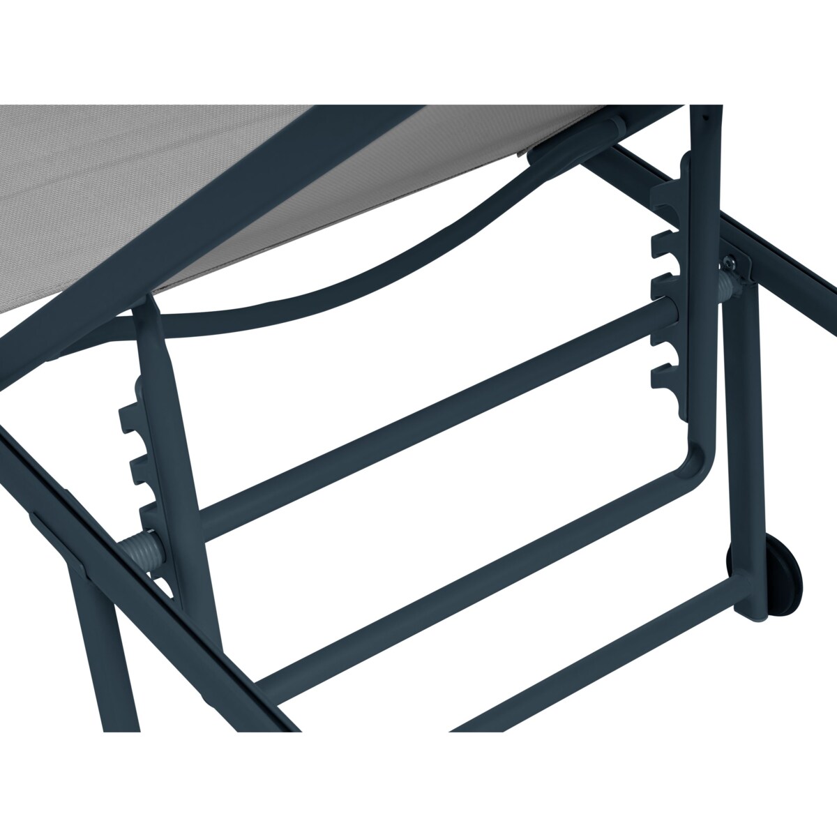 Zestaw 2 leżaków ogrodowych SORONI Metal Jasnoszary