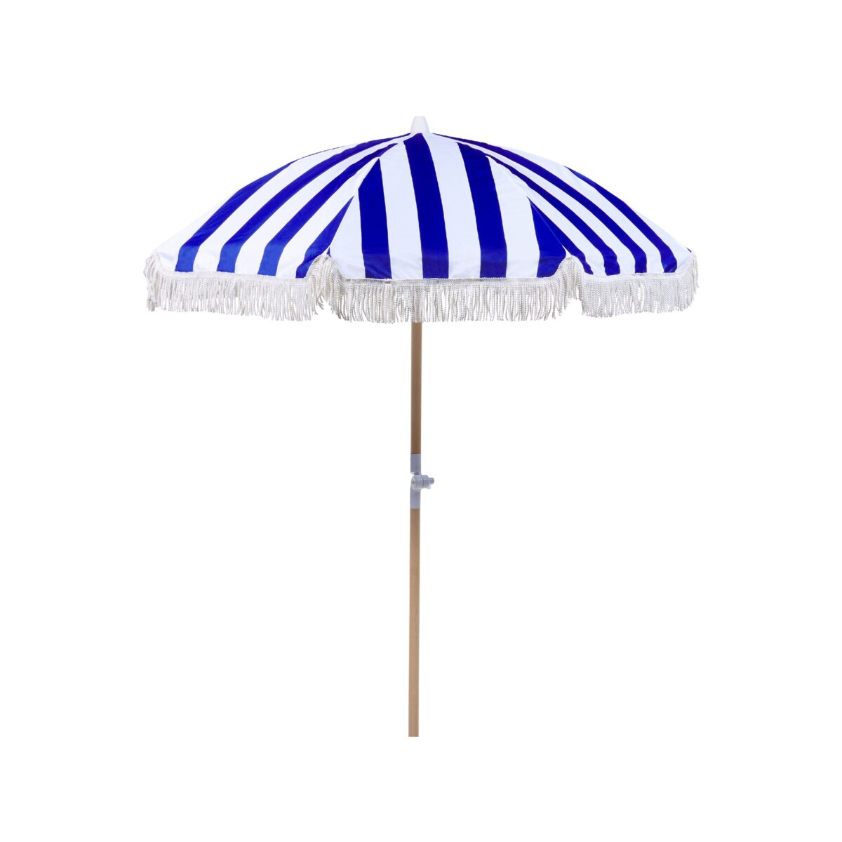 Parasol ogrodowy ⌀ 150 cm niebieski z białym MONDELLO