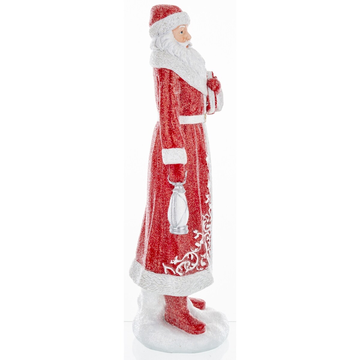 Figurka - Mikołaj z latarnią KANDELLA 37x12 cm