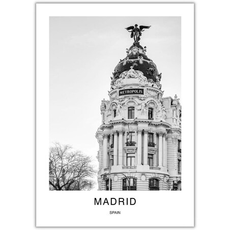 plakat madrid - madryt 30x40 cm