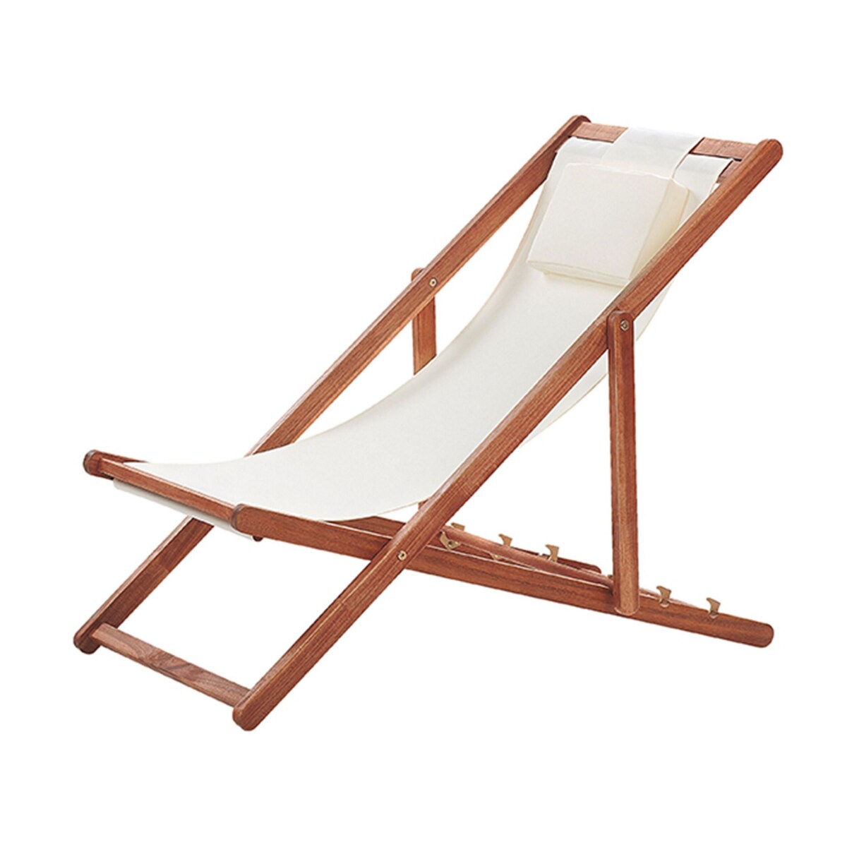 Leżak ogrodowy beżowy AVELLINO