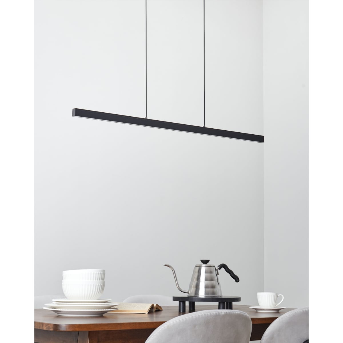 Lampa wisząca LED CANDELERO Z pilotem Czarny