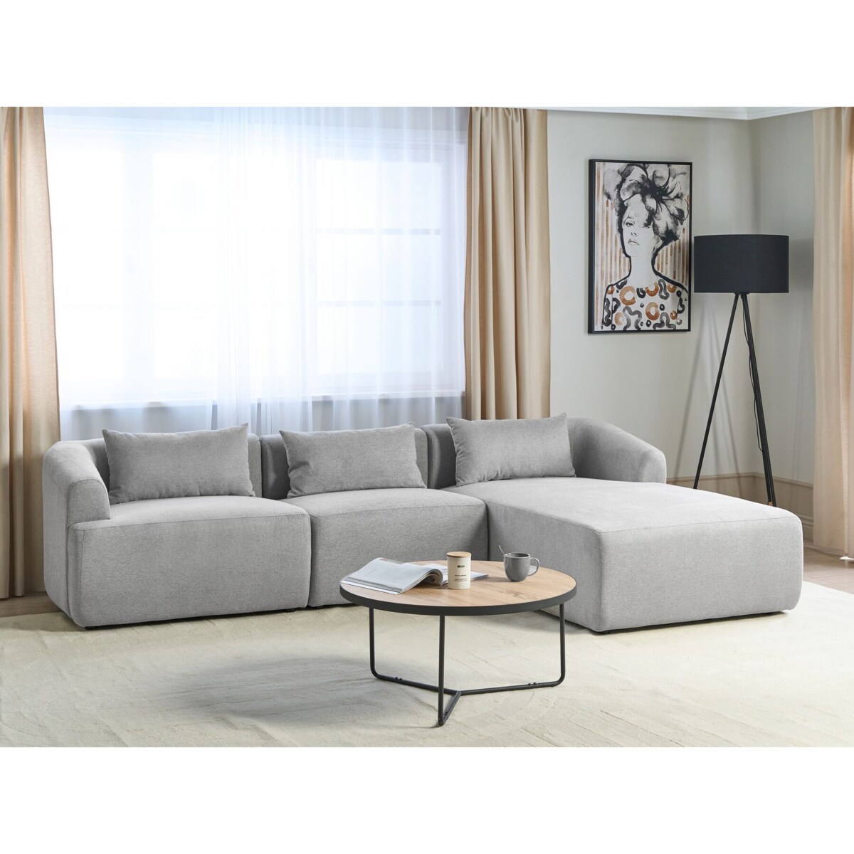 Narożnik lewostronny szary SVANSELE