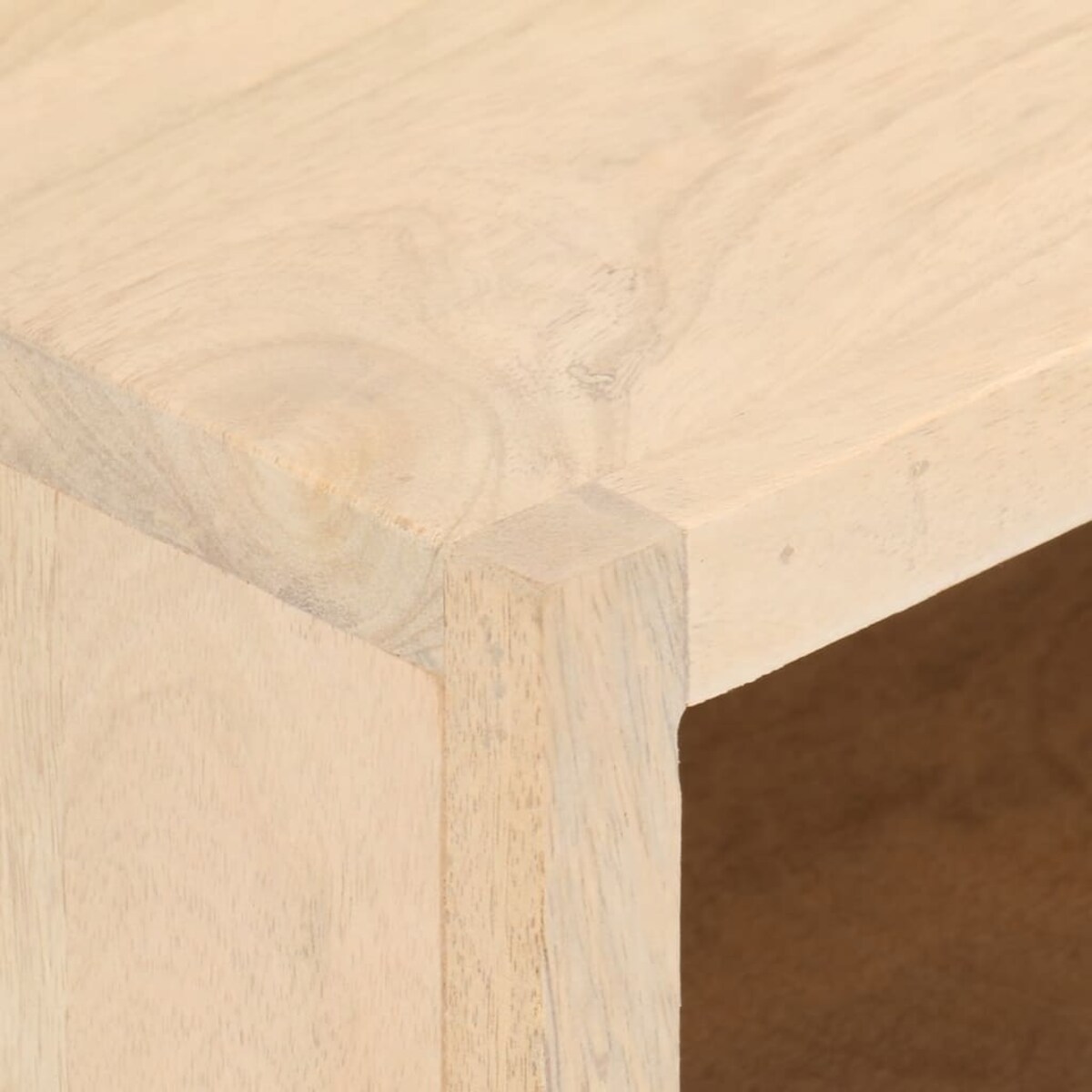 vidaXL Szafka pod TV, 110x30x40 cm, lite drewno mango i żelazo