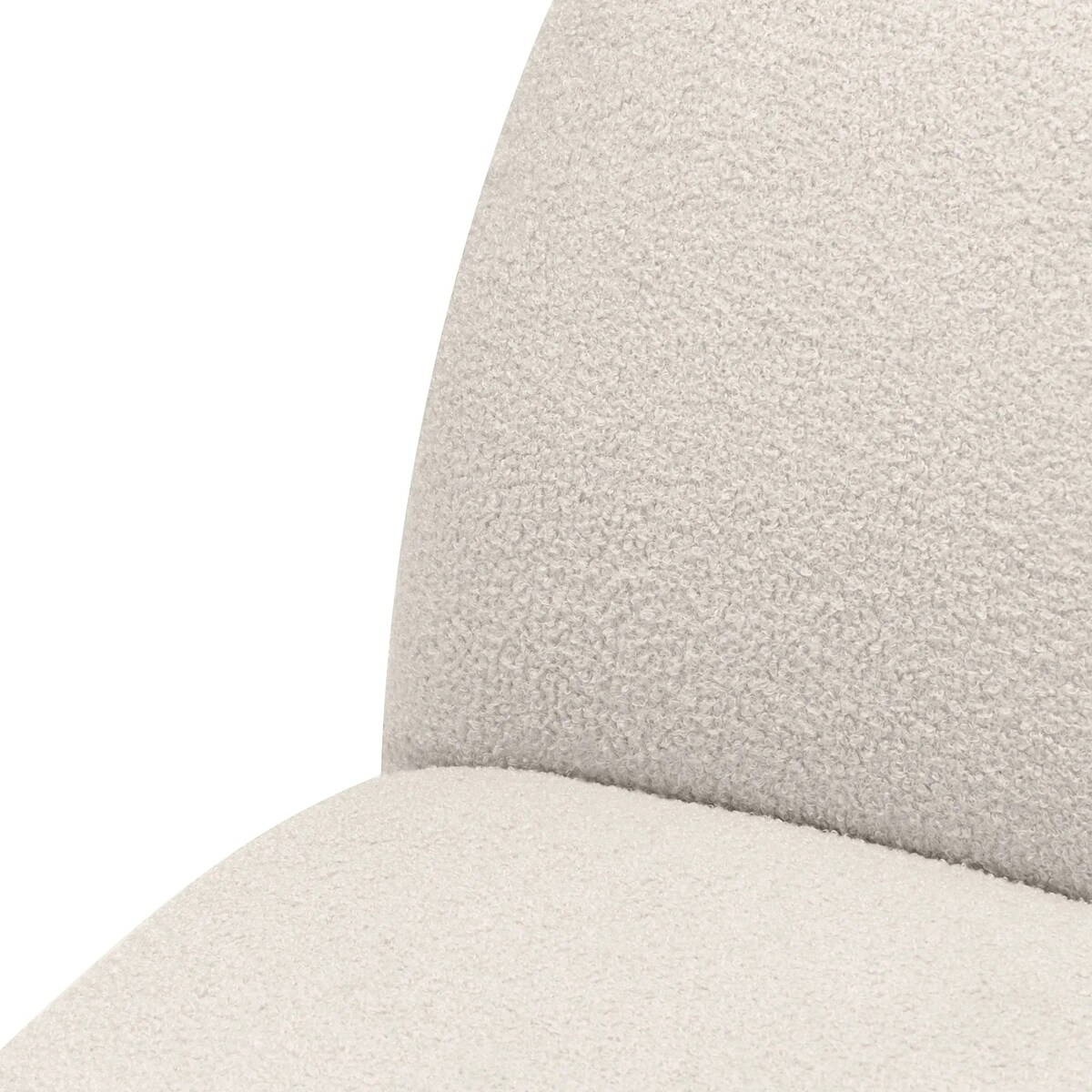 Fotel obrotowy 73x85x85 cm TENNO-3 bouclé jasnobeżowy