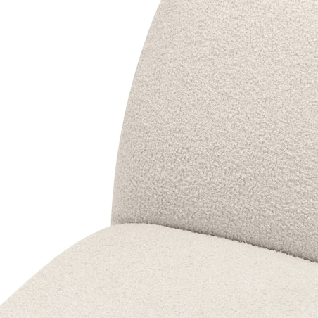 Fotel obrotowy 73x85x85 cm TENNO-3 bouclé jasnobeżowy