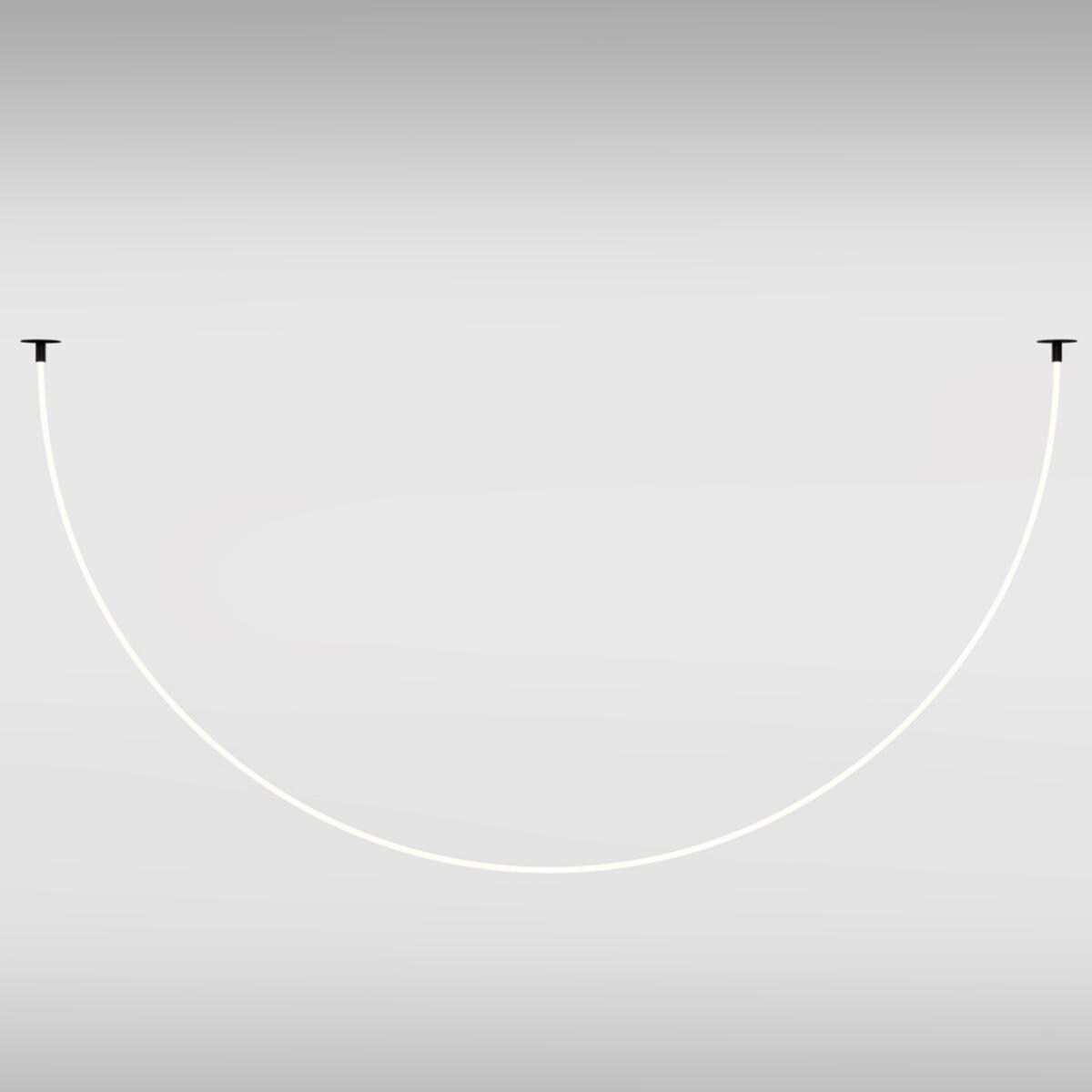 Lampa wisząca Tau MOD146PL-L40B3K Maytoni LED 40W 3000K łuk biały czarny