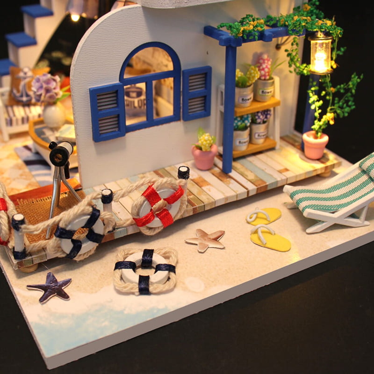 Miniaturowy domek - Lazurowy poranek