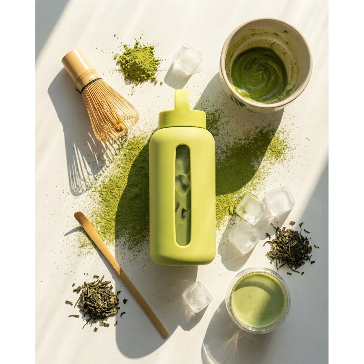 MUUKI DAILY BOTTLE szklana butelka na wodę 720 ml, Sunny Lemonade