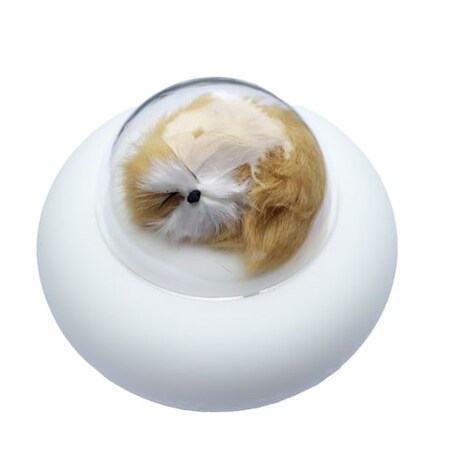 Silikonowa lampka nocna z pieskiem w UFO