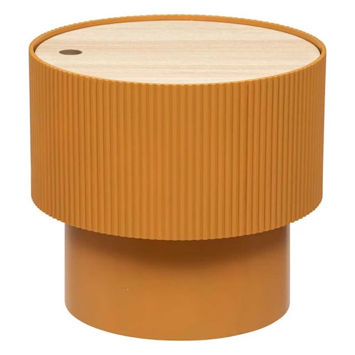Stolik kawowy ze schowkiem ENOLA, okrągły, Ø 38,5 cm