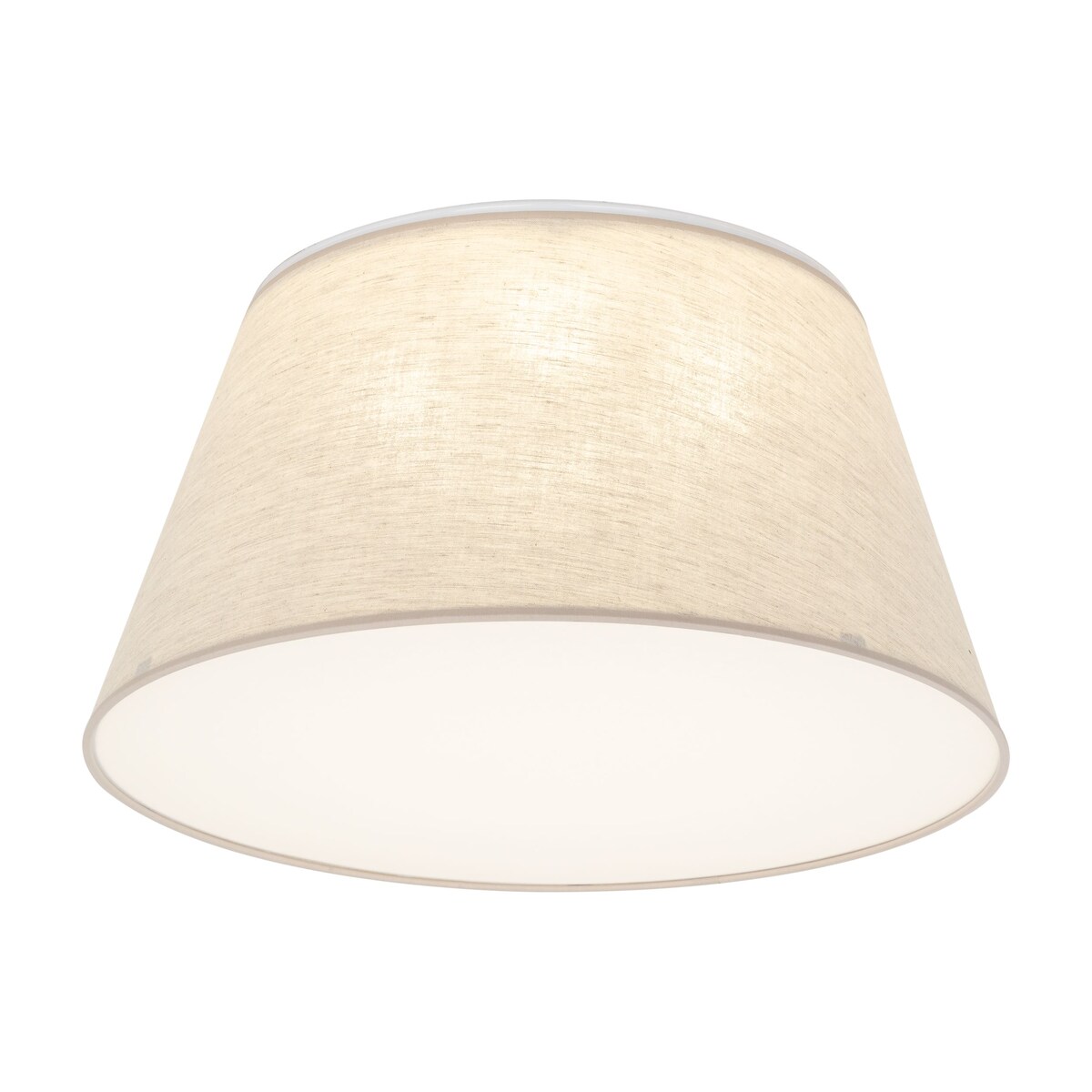 Lampa sufitowa TK Lighting FORMO LEN 500 11075, 4xE27, biała-beżowa, lniane klosze, 50x50 cm