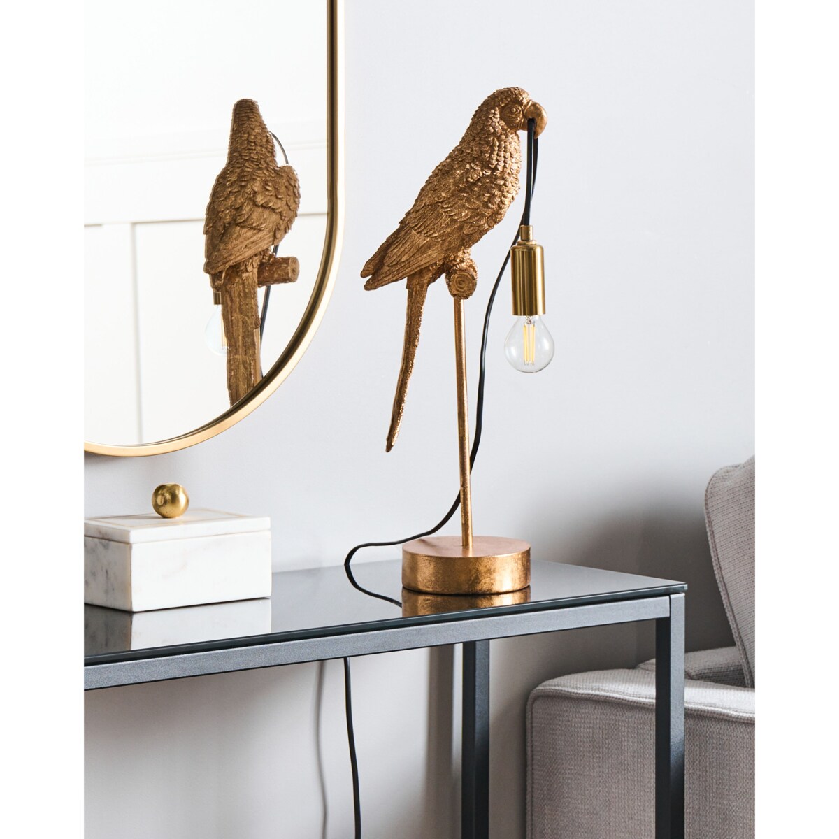 Lampa stołowa Papuga SINATRA Złoty