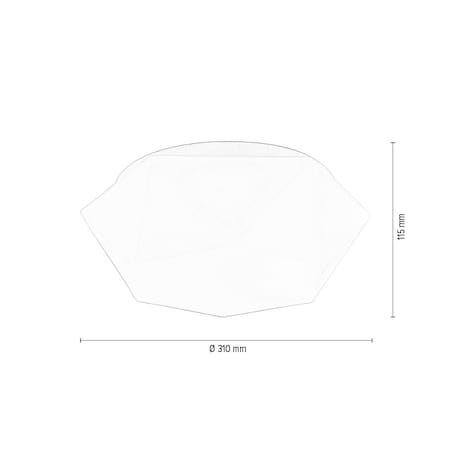 Lampa Sufitowa BRITOP Lighting 1xLED Zintegrowany 12W Klasyczna Biel od Polskiego Producenta, 1 szt.