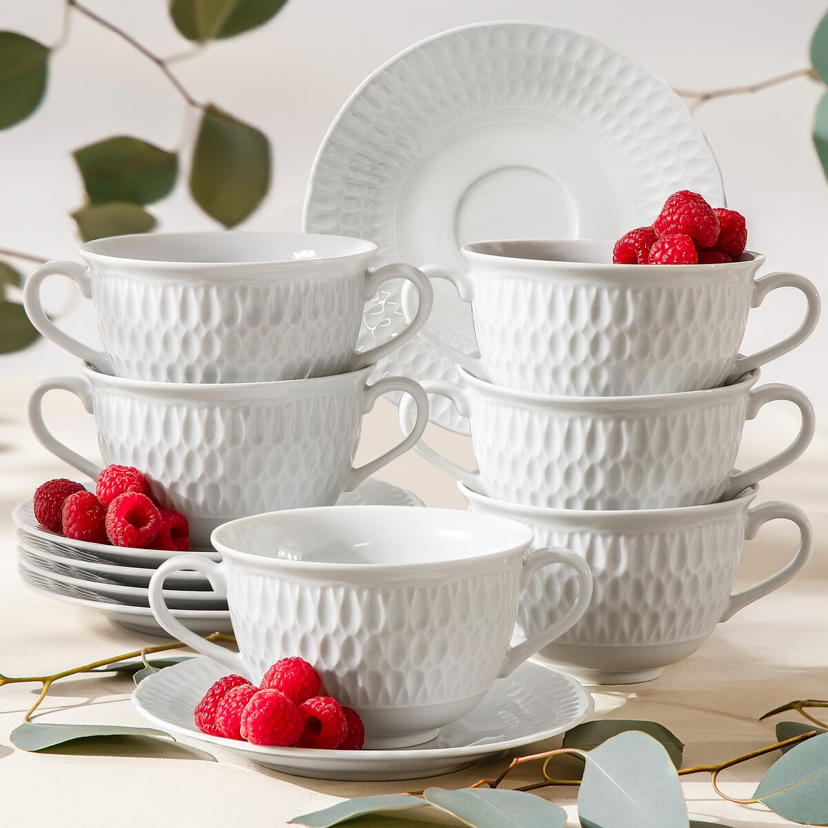 Konsimo SOFIA Bulionówka ze spodkiem 6 szt.