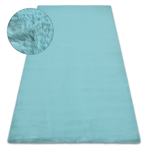 Dywan BUNNY aqua niebieski IMITACJA FUTRA 180x270 cm