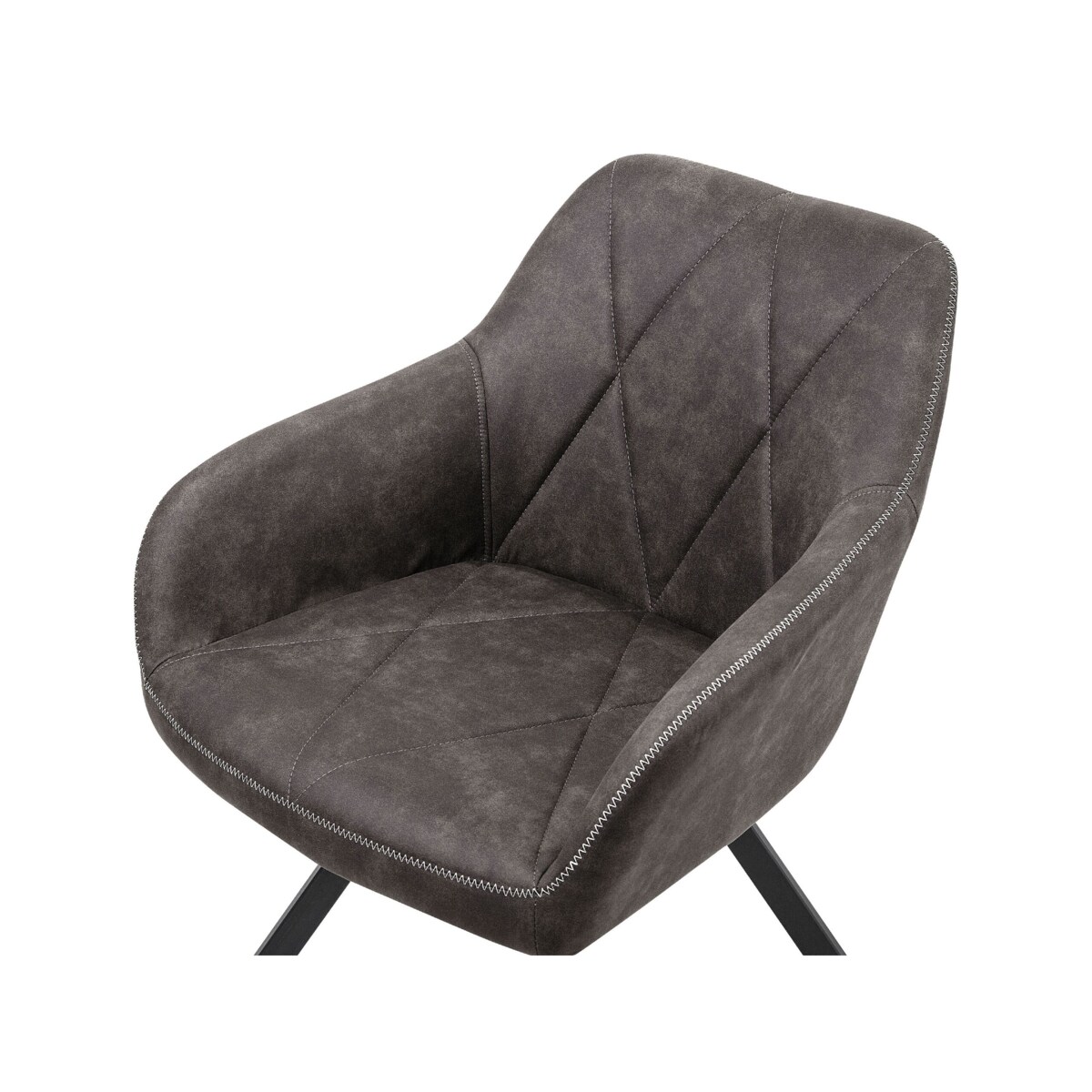 Zestaw 2 krzeseł szary MONEE