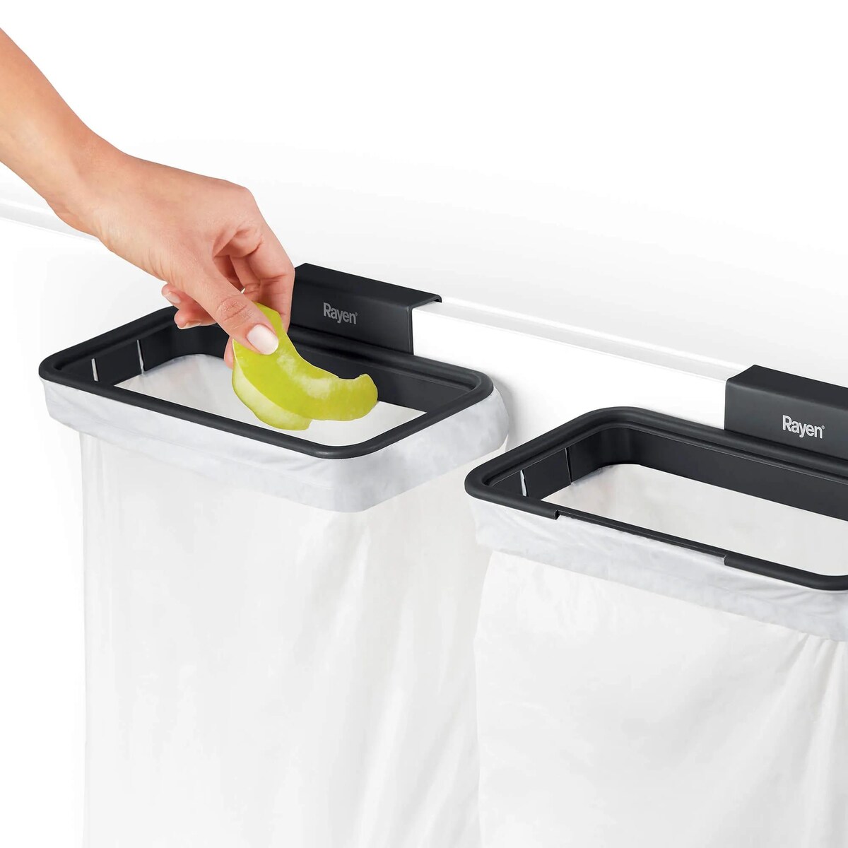 Uchwyt z pokrywką do mocowania worka na śmieci Rayen