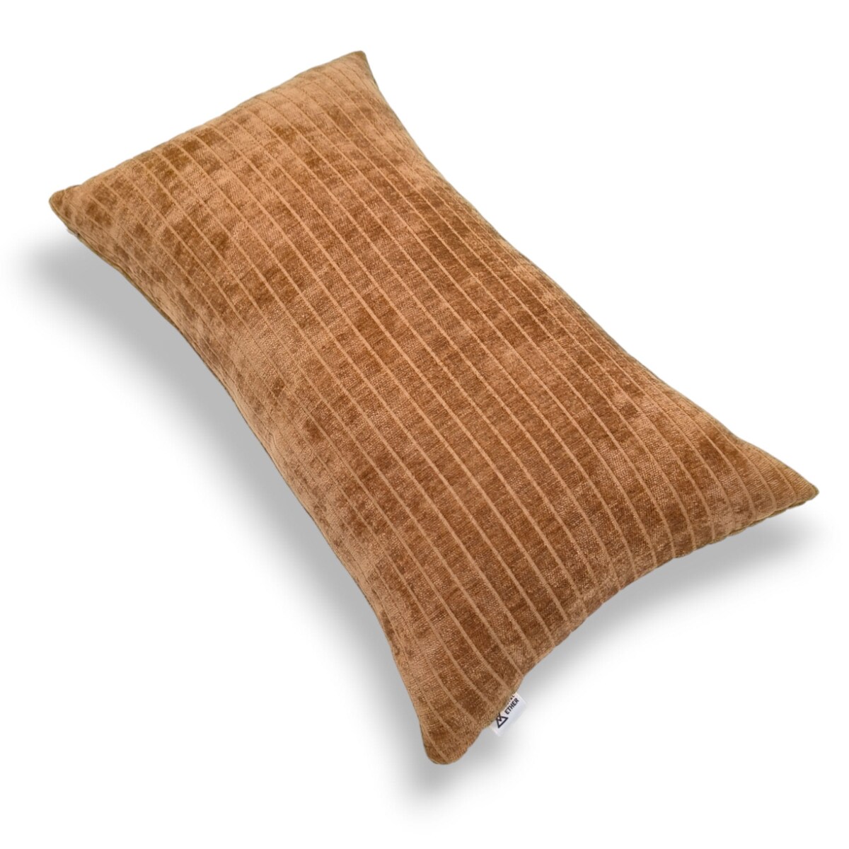 Ruda poduszka dekoracyjna w prążki 30x50 Lines