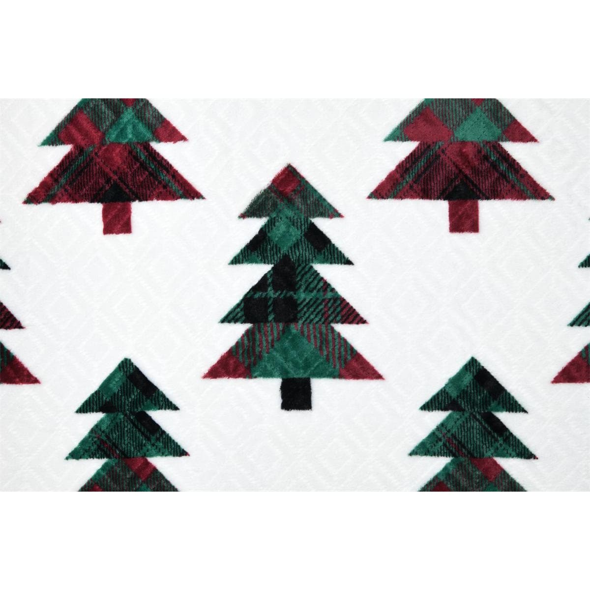 Koc świąteczny KLAUS w choinki, 130 × 160 cm