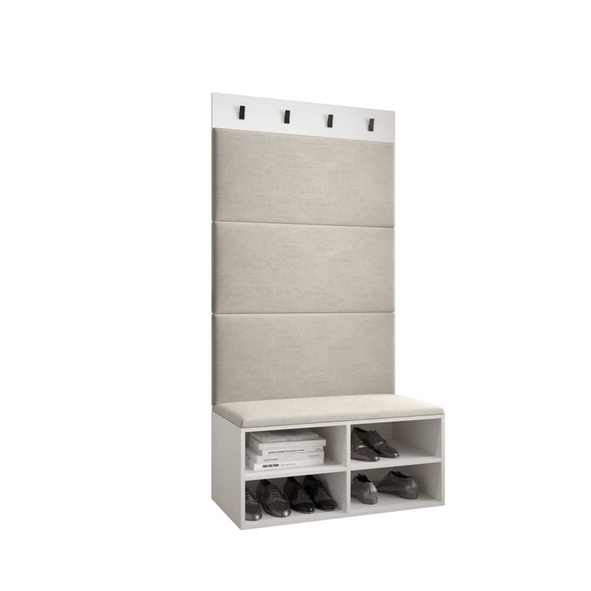 Garderoba do przedpokoju Abiks MIRO 2 biały+manila02