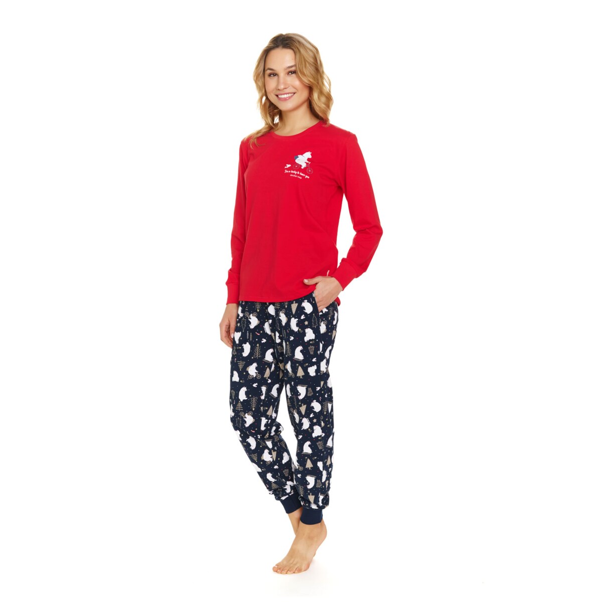 Piżama kolor czerwony PM.5262.RED - XL