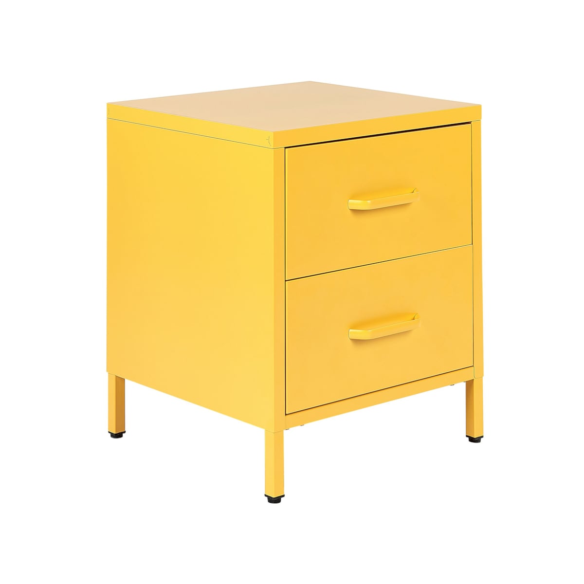Szafka nocna metalowa żółta MALAVI