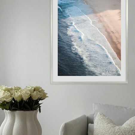 Srebrna ramka na zdjęcia 50x70 cm rama MDF ramki do zdjęć 70x50 cm FRAMAI®
