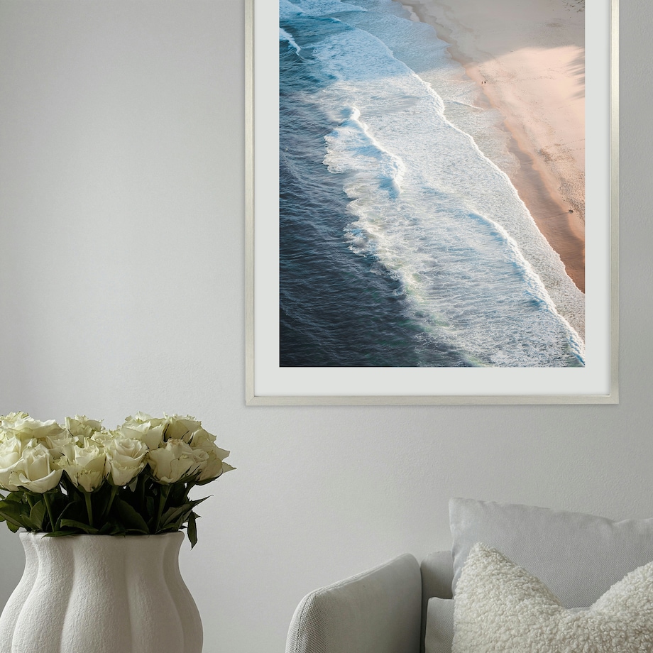 Srebrna ramka na zdjęcia 50x70 cm rama MDF ramki do zdjęć 70x50 cm FRAMAI®